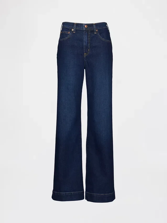 Relaxte flare-Jeans met hoge taille