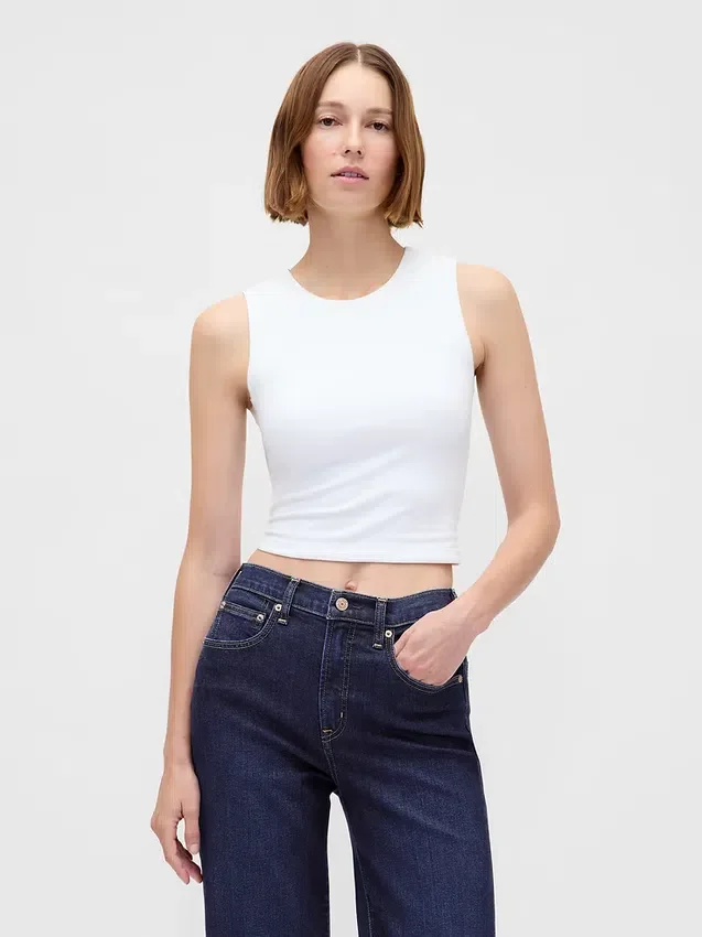 Relaxte flare-Jeans met hoge taille