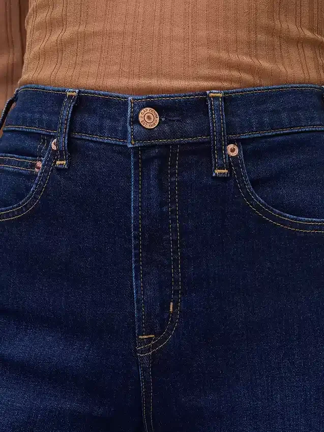 Relaxte flare-Jeans met hoge taille