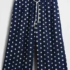 Relaxte, gemakkelijk aan te trekken culottebroek van linnenmix