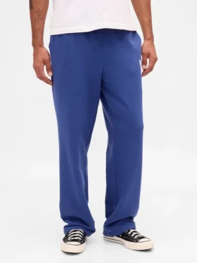 Relaxte joggingbroek met logo voor volwassenen, zware uitvoering