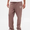 Relaxte joggingbroek met logo voor volwassenen, zware uitvoering