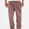 Relaxte joggingbroek met logo voor volwassenen, zware uitvoering