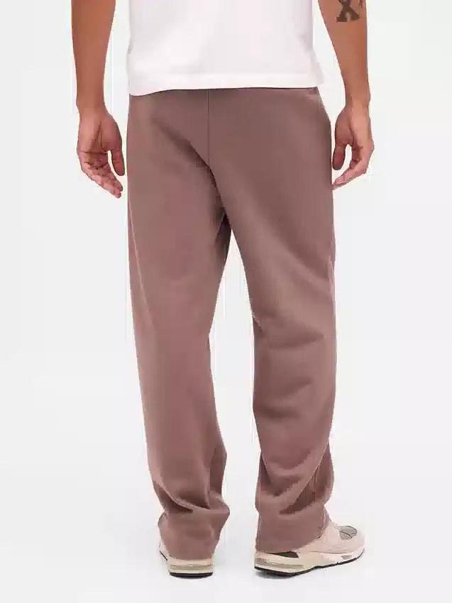 Relaxte joggingbroek met logo voor volwassenen, zware uitvoering