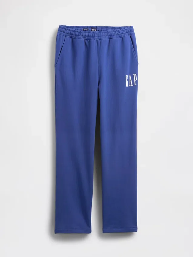 Relaxte joggingbroek met logo voor volwassenen, zware uitvoering