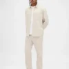 Relaxte rechte broek van corduroy