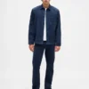Relaxte rechte broek van corduroy