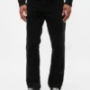 Relaxte rechte broek van corduroy