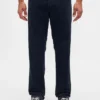 Relaxte rechte broek van corduroy