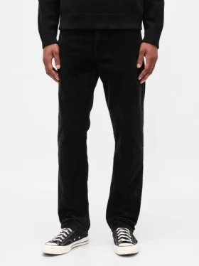 Relaxte rechte broek van corduroy