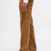 Relaxte rechte broek van corduroy