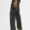Relaxte rechte broek van corduroy