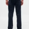 Relaxte rechte broek van corduroy