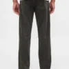 Relaxte rechte broek van corduroy