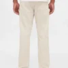 Relaxte rechte broek van corduroy