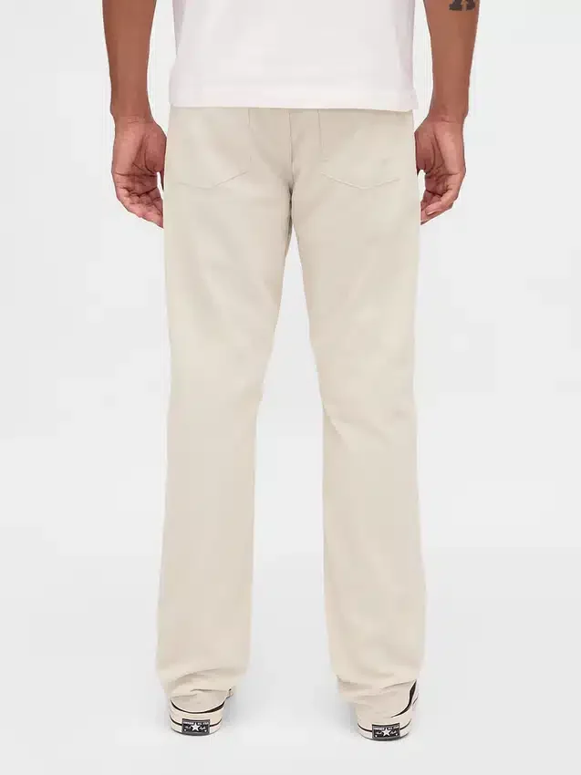 Relaxte rechte broek van corduroy