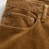 Relaxte rechte broek van corduroy