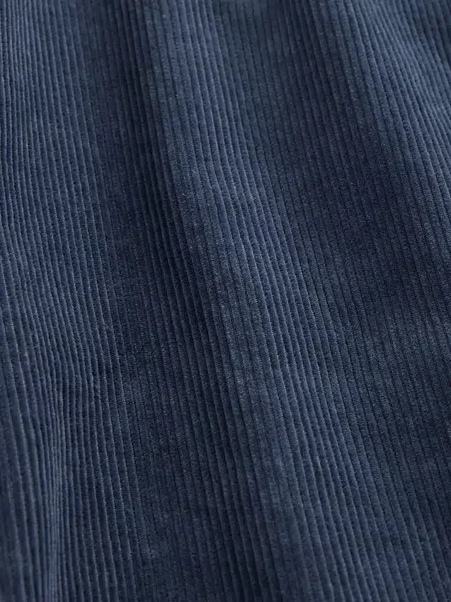 Relaxte rechte broek van corduroy