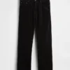 Relaxte rechte broek van corduroy