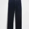 Relaxte rechte broek van corduroy