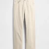 Relaxte rechte broek van corduroy