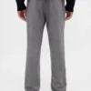 Relaxte rechte broek van wolmix