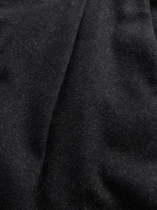 Relaxte rechte broek van wolmix