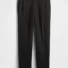 Relaxte rechte broek van wolmix