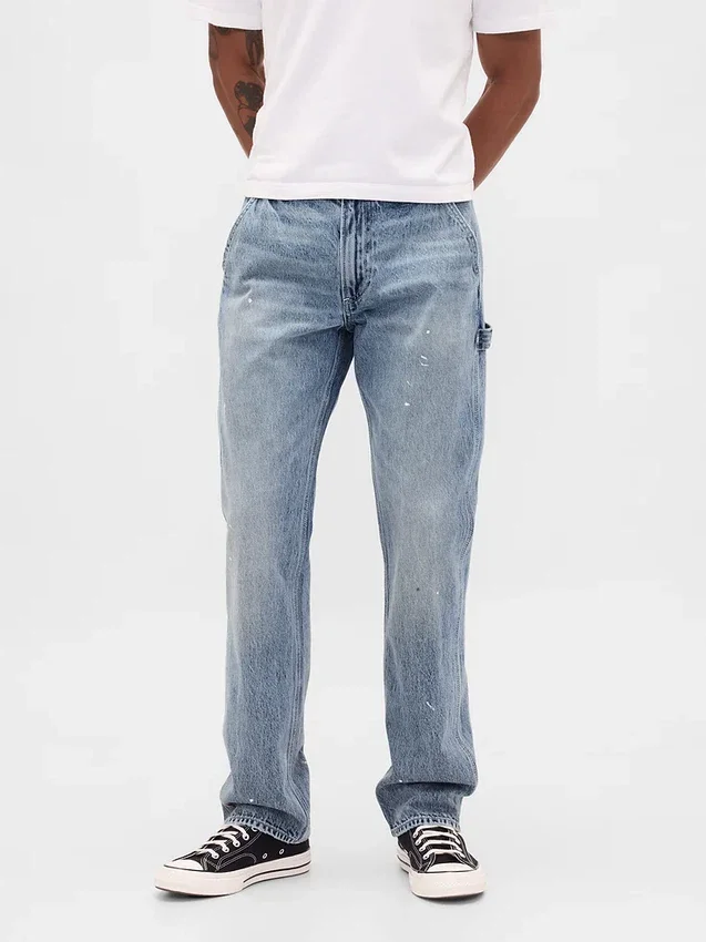 Relaxte rechte carpenter-Jeans