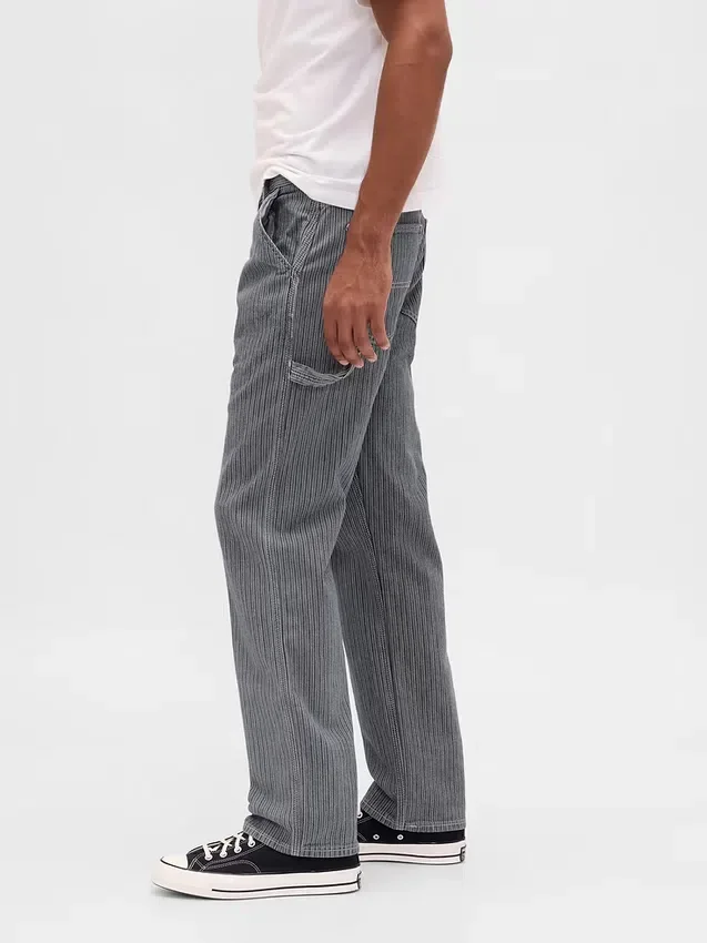 Relaxte rechte carpenter-Jeans