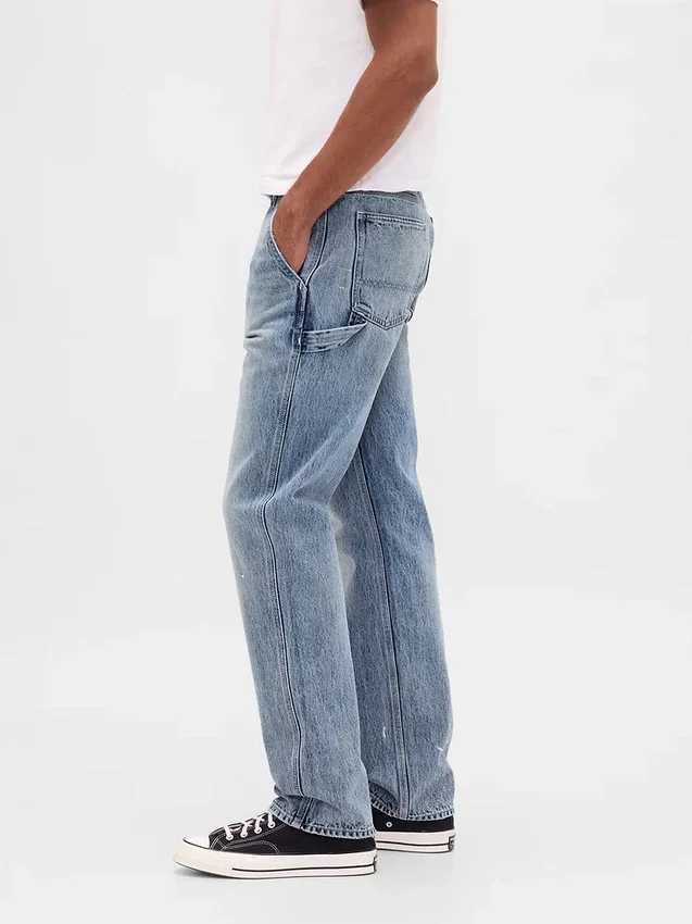 Relaxte rechte carpenter-Jeans