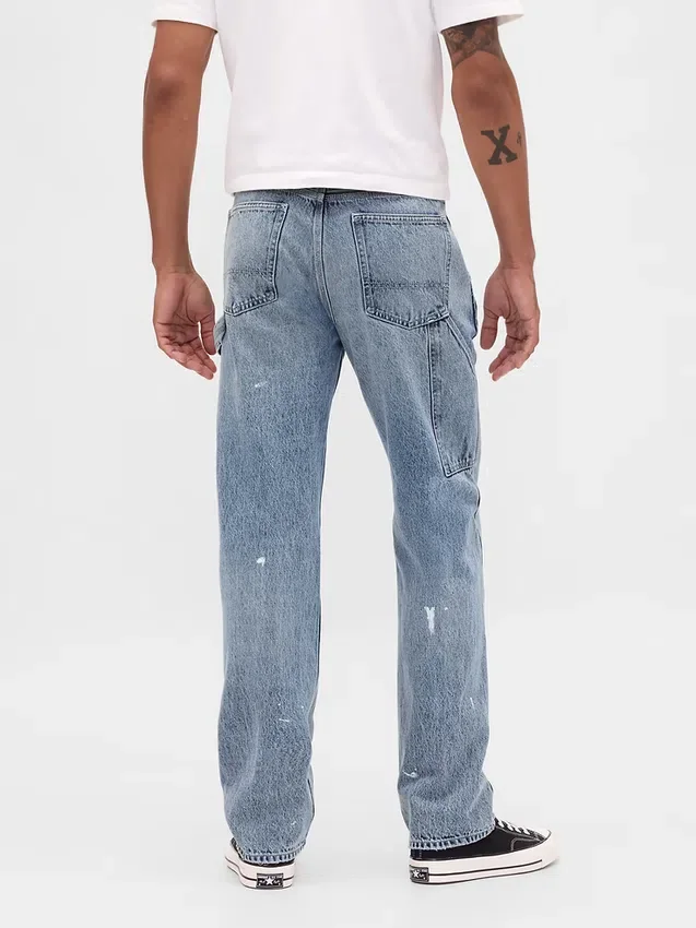 Relaxte rechte carpenter-Jeans
