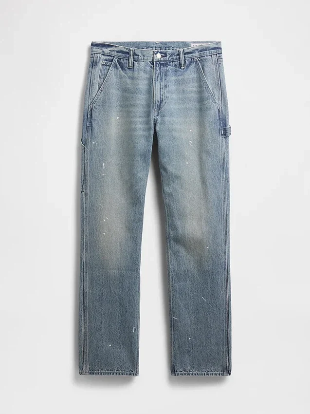 Relaxte rechte carpenter-Jeans