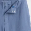 Relaxte rechte enkellange broek van linnenmix