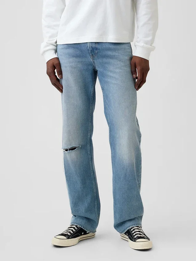 Relaxte rechte Jeans