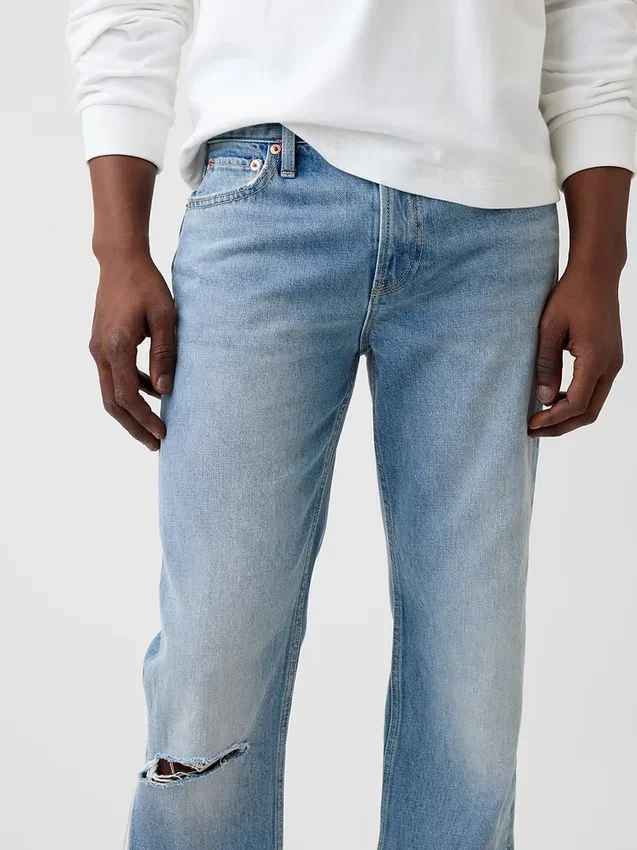 Relaxte rechte Jeans