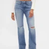 Relaxte rechte Jeans met middelhoge taille