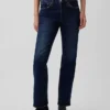Relaxte rechte Jeans met middelhoge taille