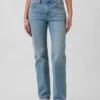 Relaxte rechte Jeans met middelhoge taille