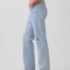 Relaxte rechte Jeans met middelhoge taille
