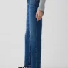 Relaxte rechte Jeans met middelhoge taille