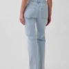 Relaxte rechte Jeans met middelhoge taille