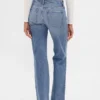 Relaxte rechte Jeans met middelhoge taille