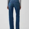 Relaxte rechte Jeans met middelhoge taille