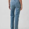 Relaxte rechte Jeans met middelhoge taille