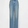 Relaxte rechte Jeans met middelhoge taille