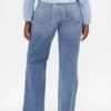 Relaxte rechte Jeans met middelhoge taille