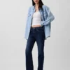 Relaxte rechte Jeans met middelhoge taille