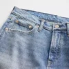 Relaxte rechte Jeans met middelhoge taille
