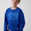 Relaxte sweatshirt met print voor kinderen